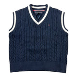 Tommy Hilfiger Gilet Tinta Unita Con Profili In Contrasto