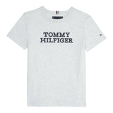 Tommy Hilfiger T-Shirt Girocollo Tinta Unita Con Stampa Logo