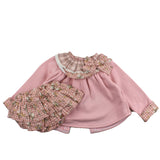 Valentina Bebes Completo Maglia-Coulotte Con Fantasia Fiori