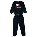 Zu+Elements Completo 2 Pezzi Felpa-Pantalone Tinta Unita