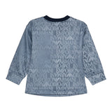 Emporio Armani Felpa Chiusa Girocoll Tinta Unita con Log per Bambino 3D4MJD BLU EMPORIO ARMANI 