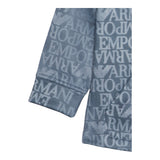Emporio Armani Felpa Chiusa Girocoll Tinta Unita con Log per Bambino 3D4MJD BLU EMPORIO ARMANI 