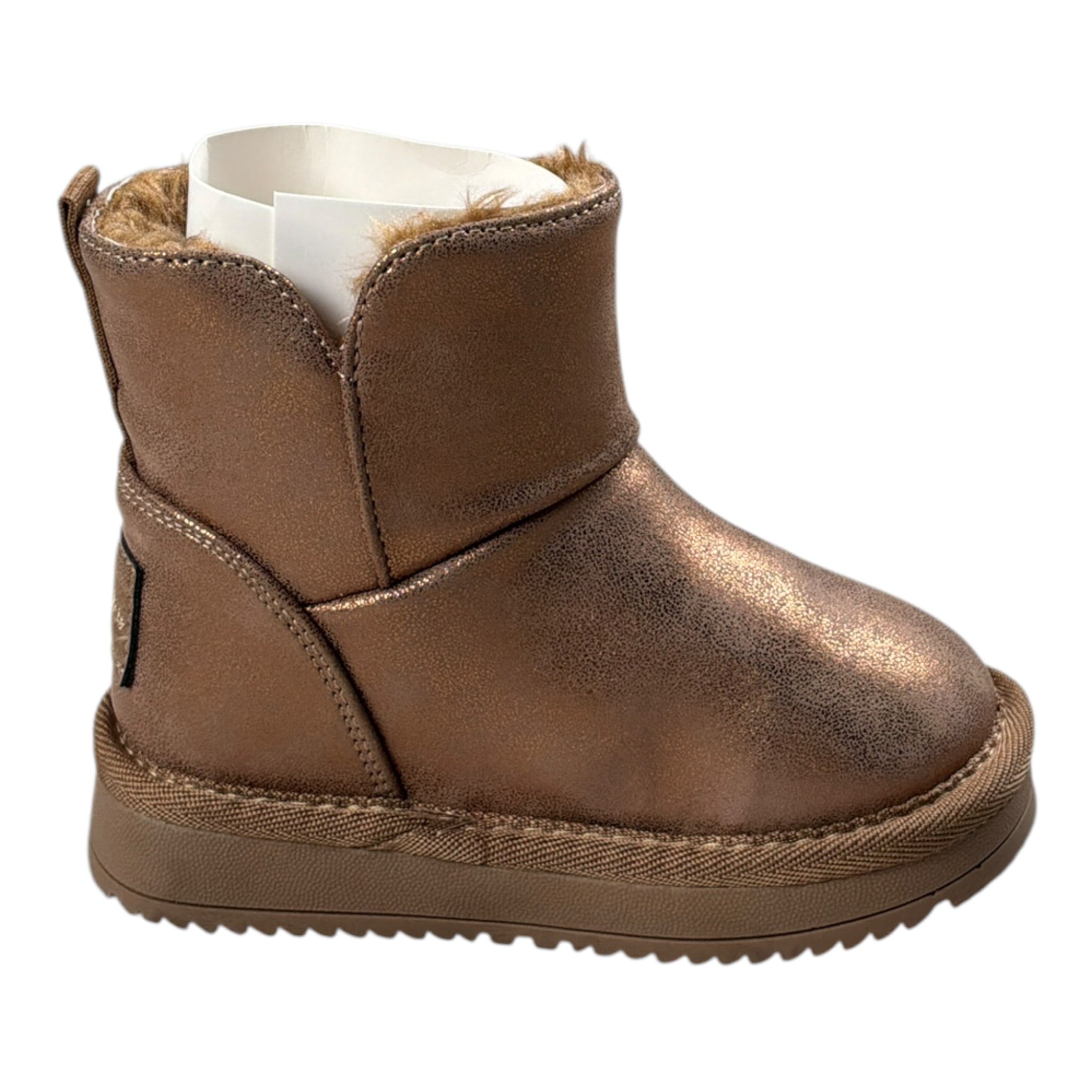 A Dee Stivali Tinta Uniita con Applicazioni Marrone per Bambina W255104 MARRONE A DEE 