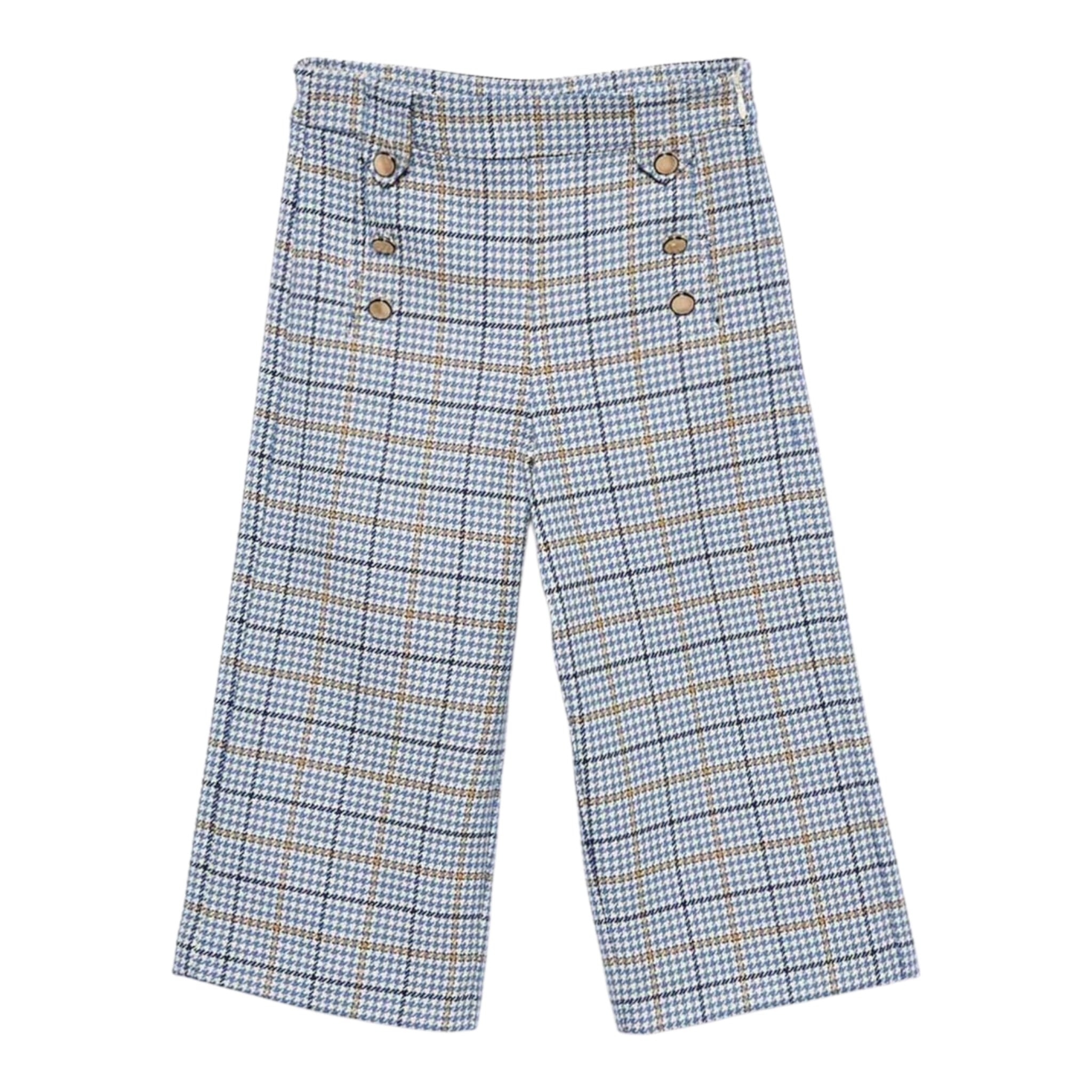 Abel & Lula Pantalone Stampa Fantasia Modello Palazzo Blu per Bambina 5723 BLU ABEL & LULA 