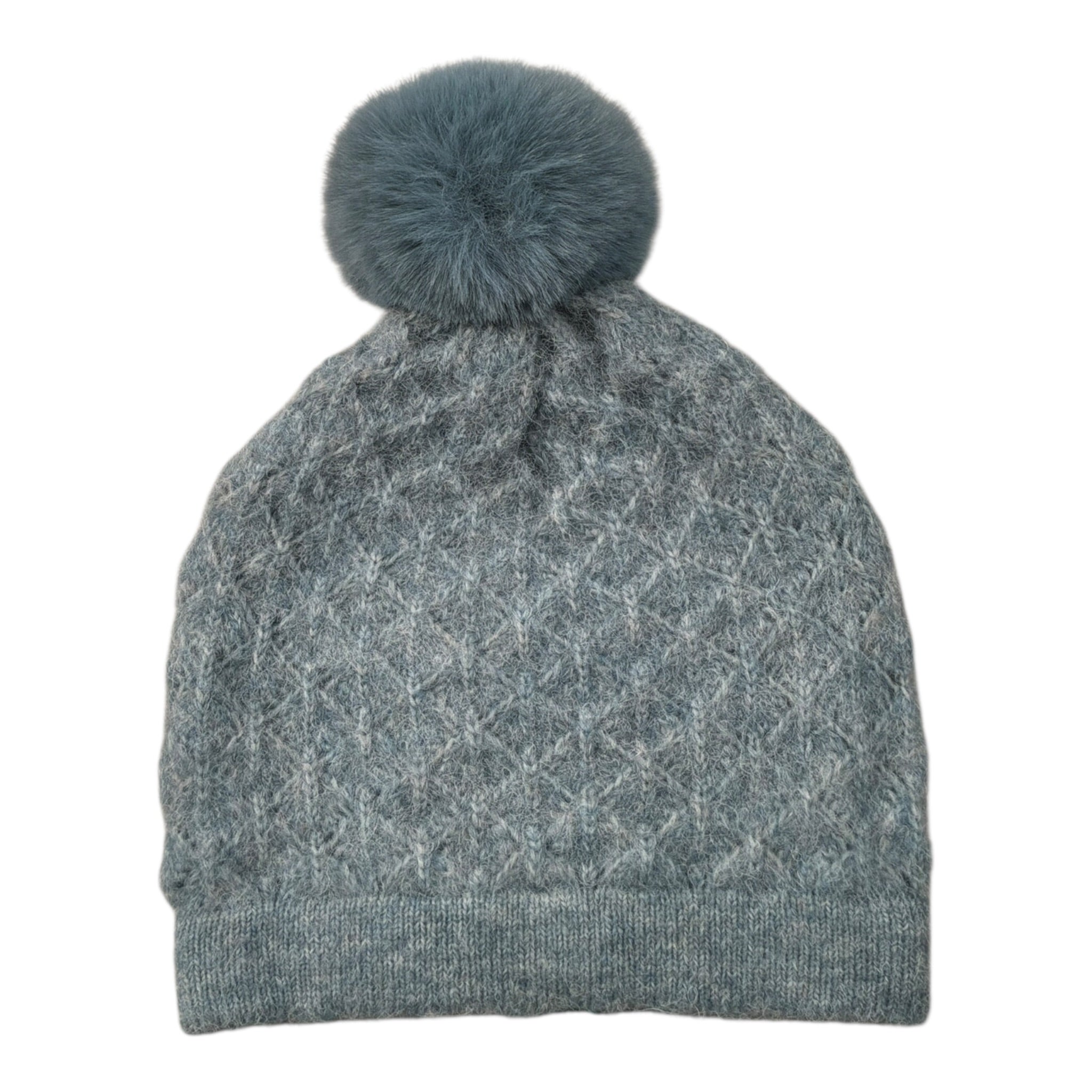 Abel & Lula Cappello tinta unita con Pon Pon Azzurro per Bambina 5915 AZZURRO ABEL & LULA 