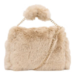 Abel & Lula Borsa tinta unita Peluche Beige per Bambina 5980 BEIGE ABEL & LULA 
