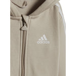 Adidas Completo 2Pz Felpa con Zip-Pantalone Beige per Neonato IZ4992 BEIGE Adidas 