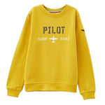 Aeronautica Militare Felpa tinta unita con Stampa Giallo per Neonato 242FE0002AJRF758N GIALLO AERONAUTICA MILITARE 