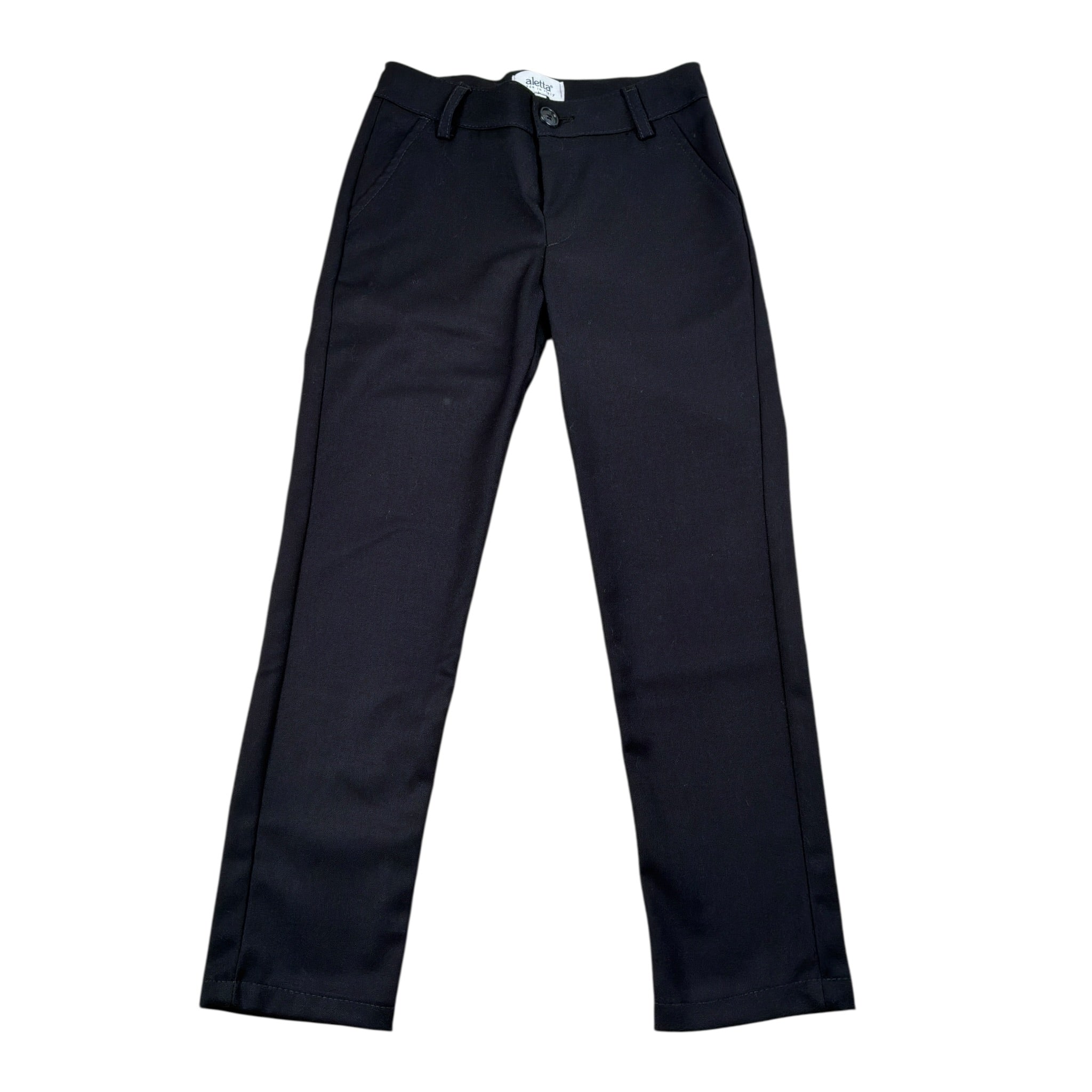 Aletta Pantalone tinta unita con Girovita Regolabile Blu per Neonato M220425N BLU ALETTA 