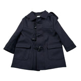 Aletta Cappotto tinta unita con Cappuccio Blu per Neonato M220434N BLU ALETTA 