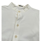 Aletta Camicia Manica Lunga tinta unita Collo Coreano Panna per Neonato RZ22642 PANNA ALETTA 