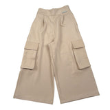 Alice Pi Pantalone tinta unita con Tasconi Beige per Bambina 2420 BEIGE ALICE PI 