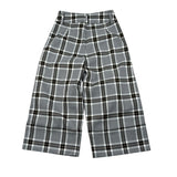 Alice Pi Pantalone tinta unita con Fantasia A Quadri Grigio per Bambina 2499 GRIGIO ALICE PI 