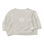 Alice Pi Maglia tinta unita Girocollo Panna per Bambina 2842J PANNA ALICE PI 