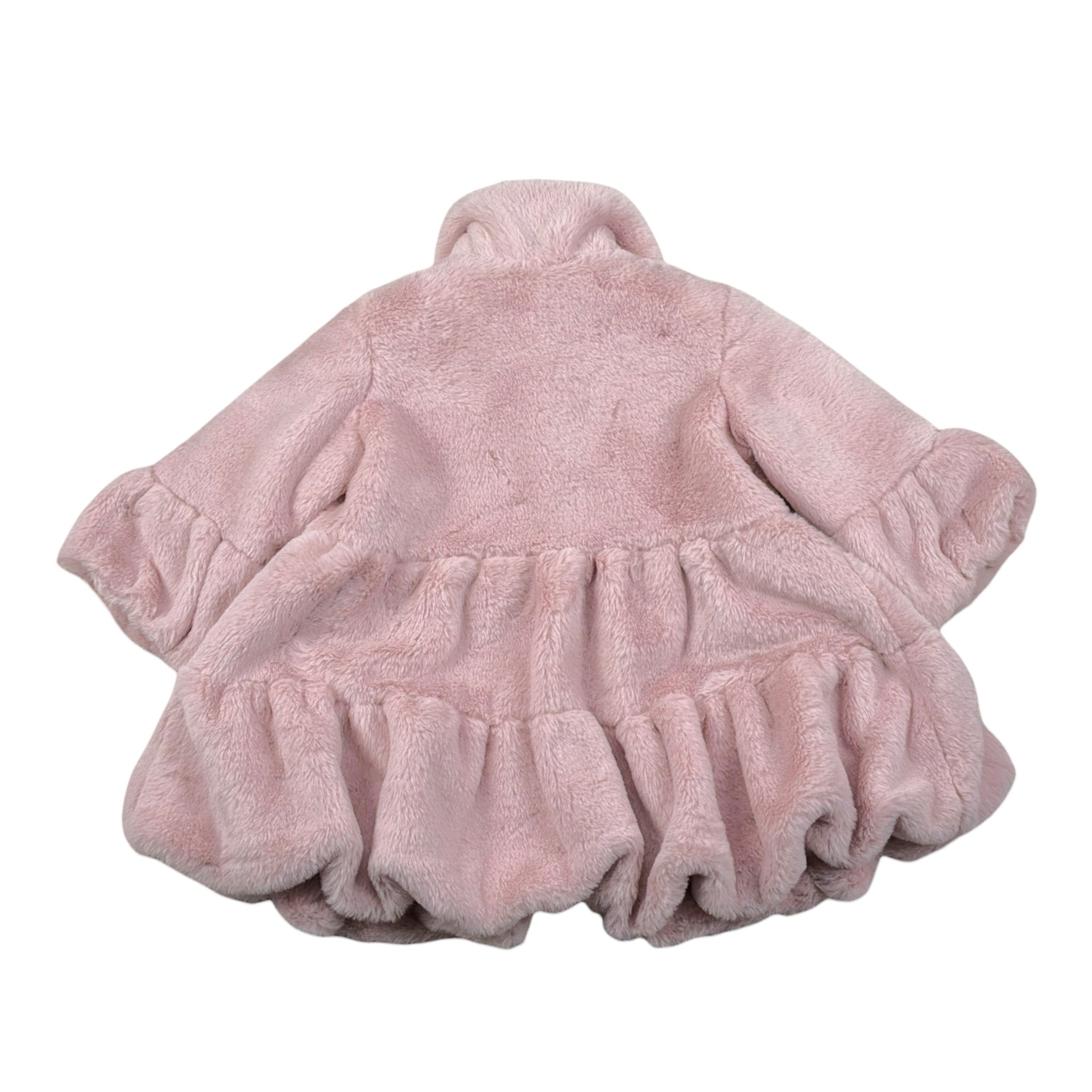 Allegra Cappotto tinta unita Pellicciotto Rosa per Neonata A0537A ROSA ALLEGRA 
