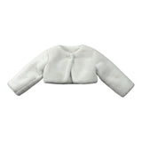Allegra Coprispalle tinta unita In Pelliccia Bianco per Neonata A0563AL BIANCO ALLEGRA 