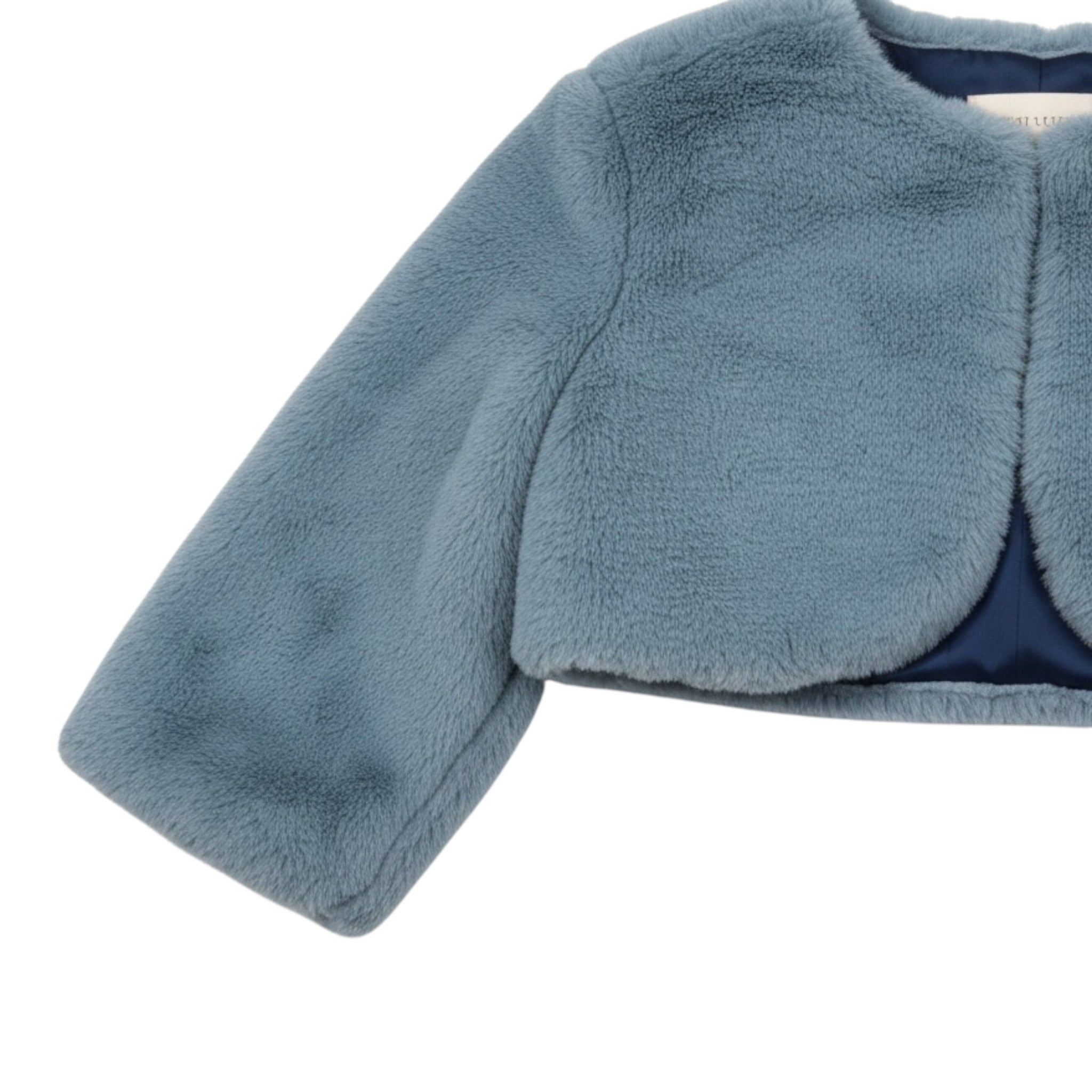 Ambaraba' Coprispalle In Pelliccia tinta unita Azzurro per Neonata FF38030 AZZURRO AMBARABA' 