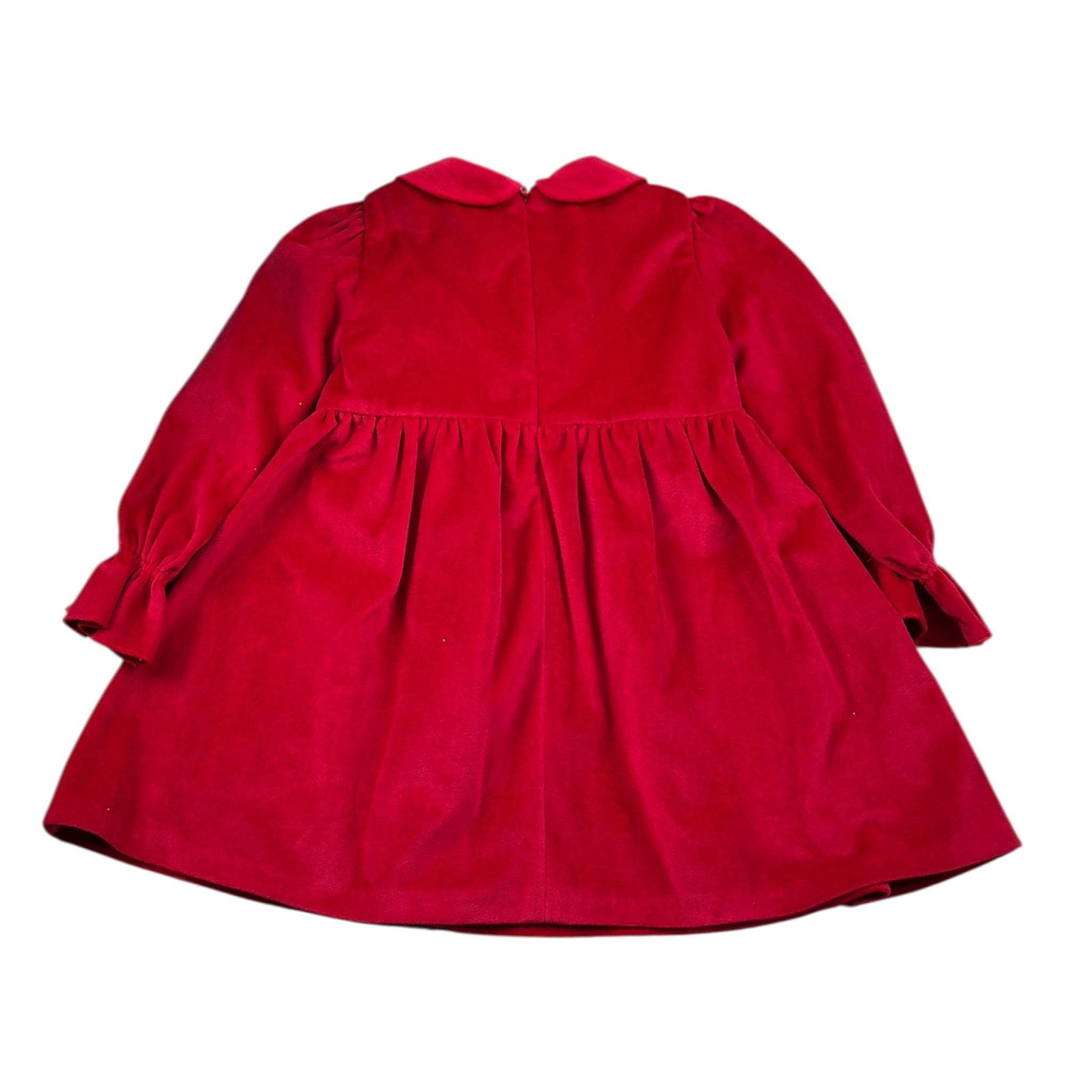 Ambaraba' Abito Cerimonia In Velluto Rosso per Bambina FF38117 ROSSO AMBARABA' 