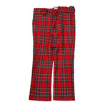 Ambaraba' Pantalone tinta unita con Fantasia Scozzese Rosso per Neonato FM36077 ROSSO AMBARABA' 