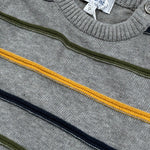Ambaraba' Maglia tinta unita con Fantasia A Righe Grigio per Neonato FM40257 GRIGIO AMBARABA' 