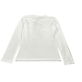 Amiuni Shirt Girocollo tinta unita con Stampa Bianco per Bambina 801025TS BIANCO AMIUNI 