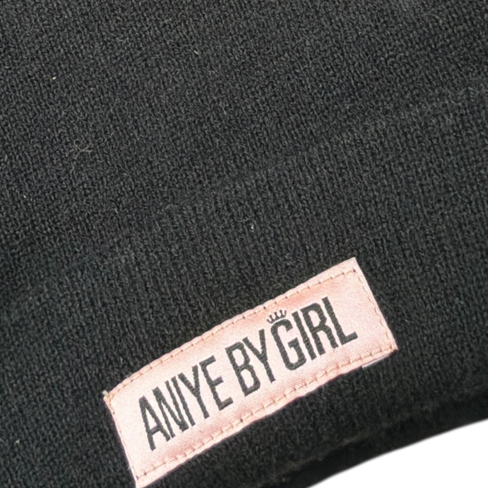 Aniye By Girl Cappello tinta unita con Rouches Nero per Bambina L1111259 NERO ANIYE BY GIRL 
