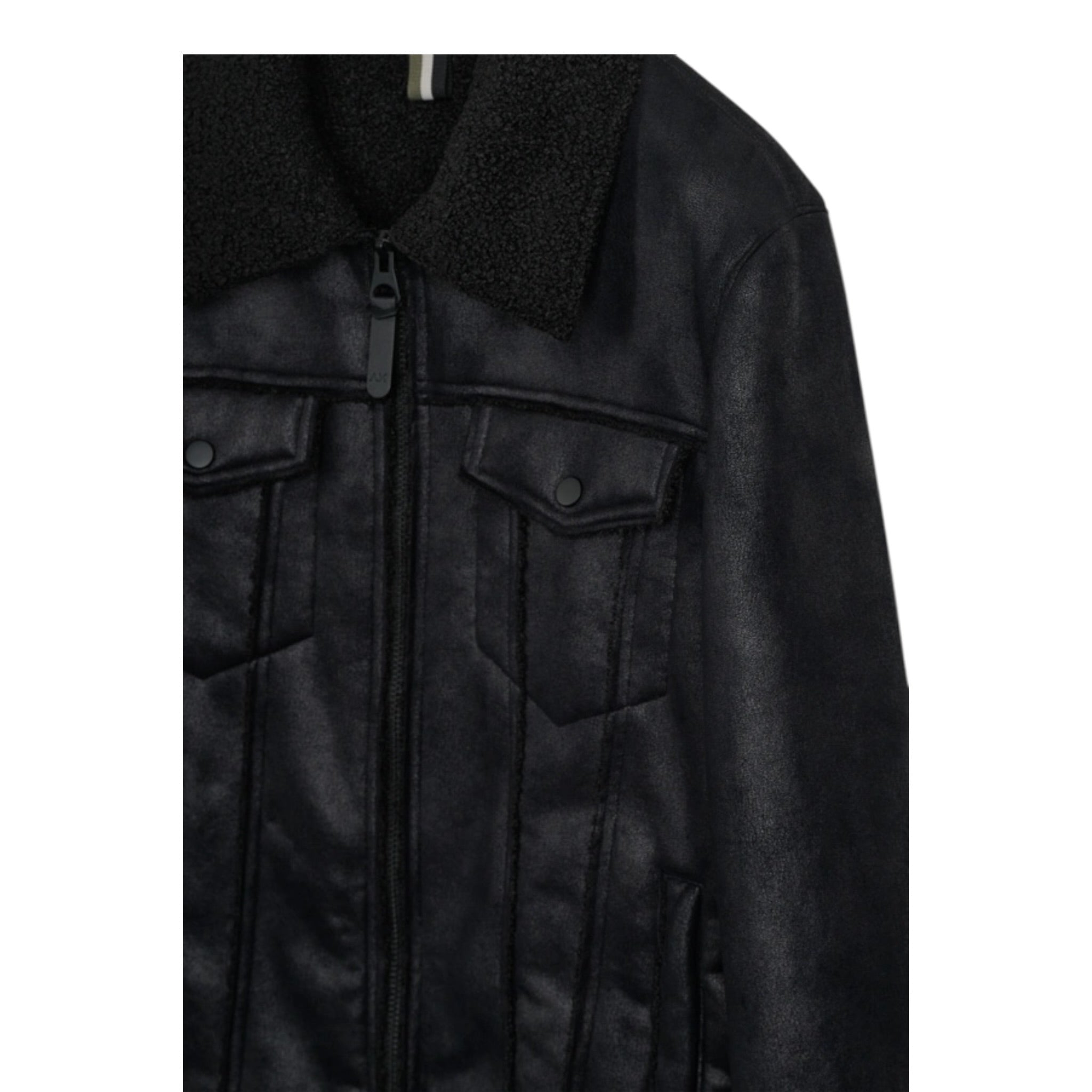 Antony Morato Giubbino tinta unita con Zip Modello Montone Nero per Bambino MKCO00291 NERO ANTONY MORATO 