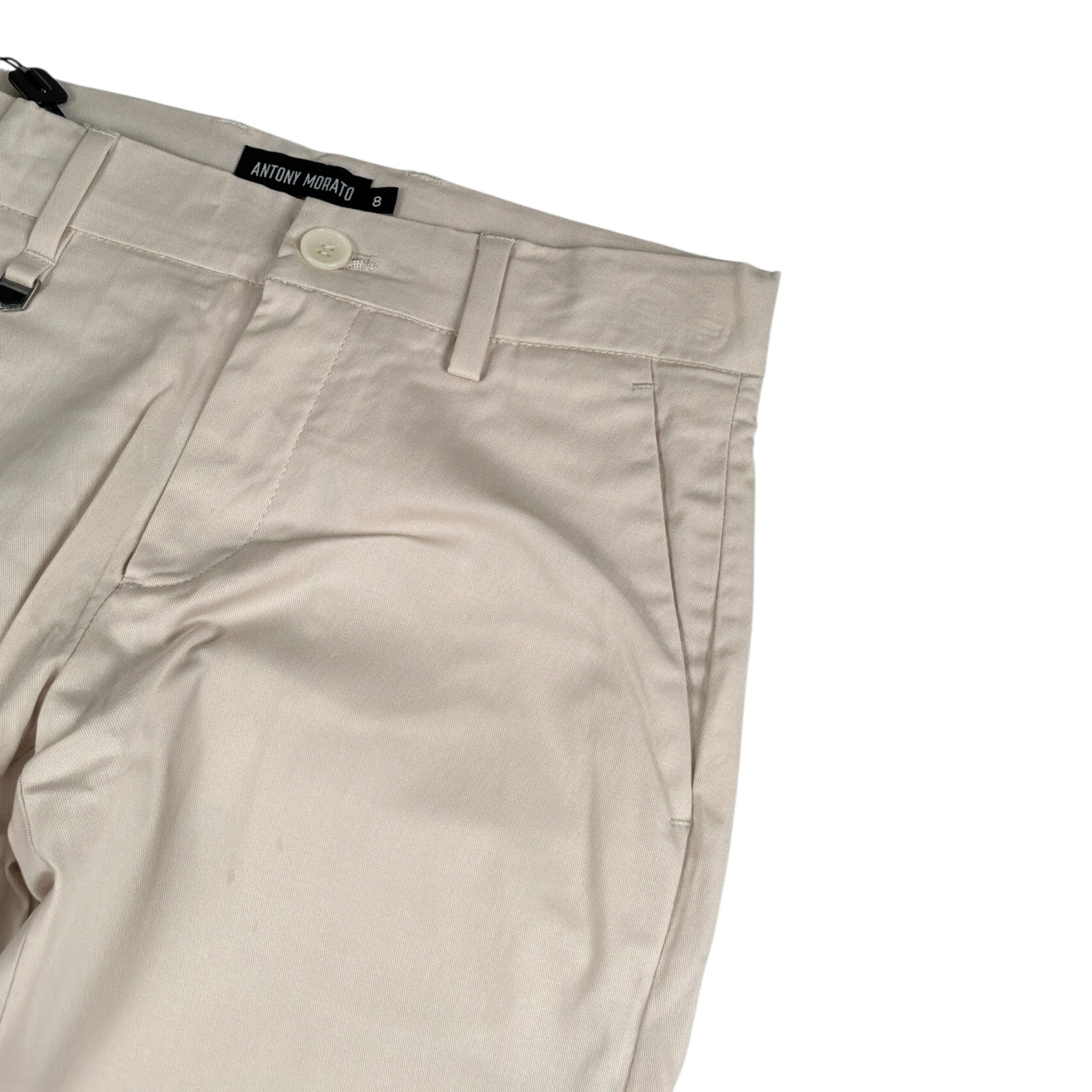 Antony Morato Pantalone tinta unita con Girovita Regolabile Beige per Bambino MKTS00013 BEIGE ANTONY MORATO 