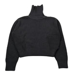 Aspesi Maglia Collo Alto tinta unita Nero per Bambina A25AM0013EM110 NERO ASPESI 