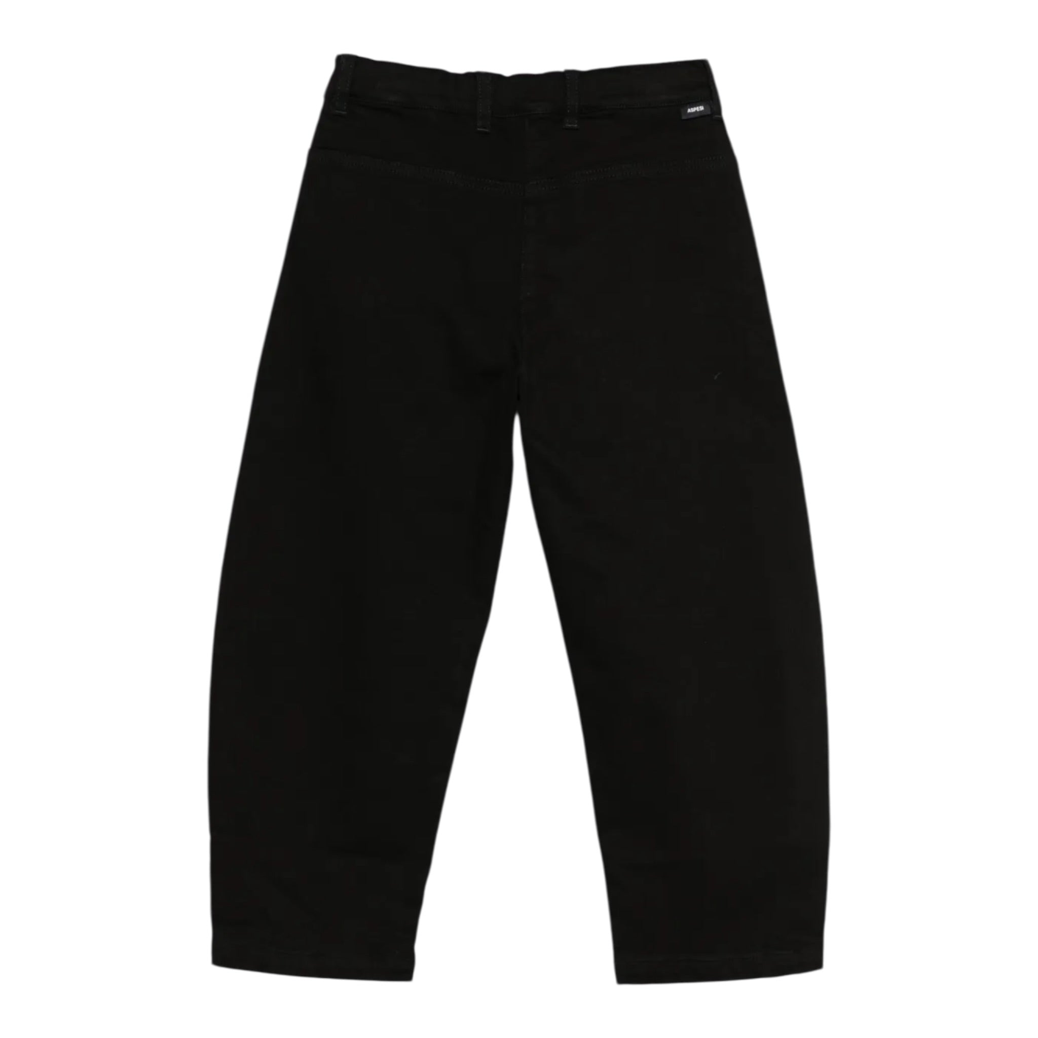 Aspesi Jeans tinta unita con Girovita Regolabile Nero per Bambina A25APL0010J0054 NERO ASPESI 