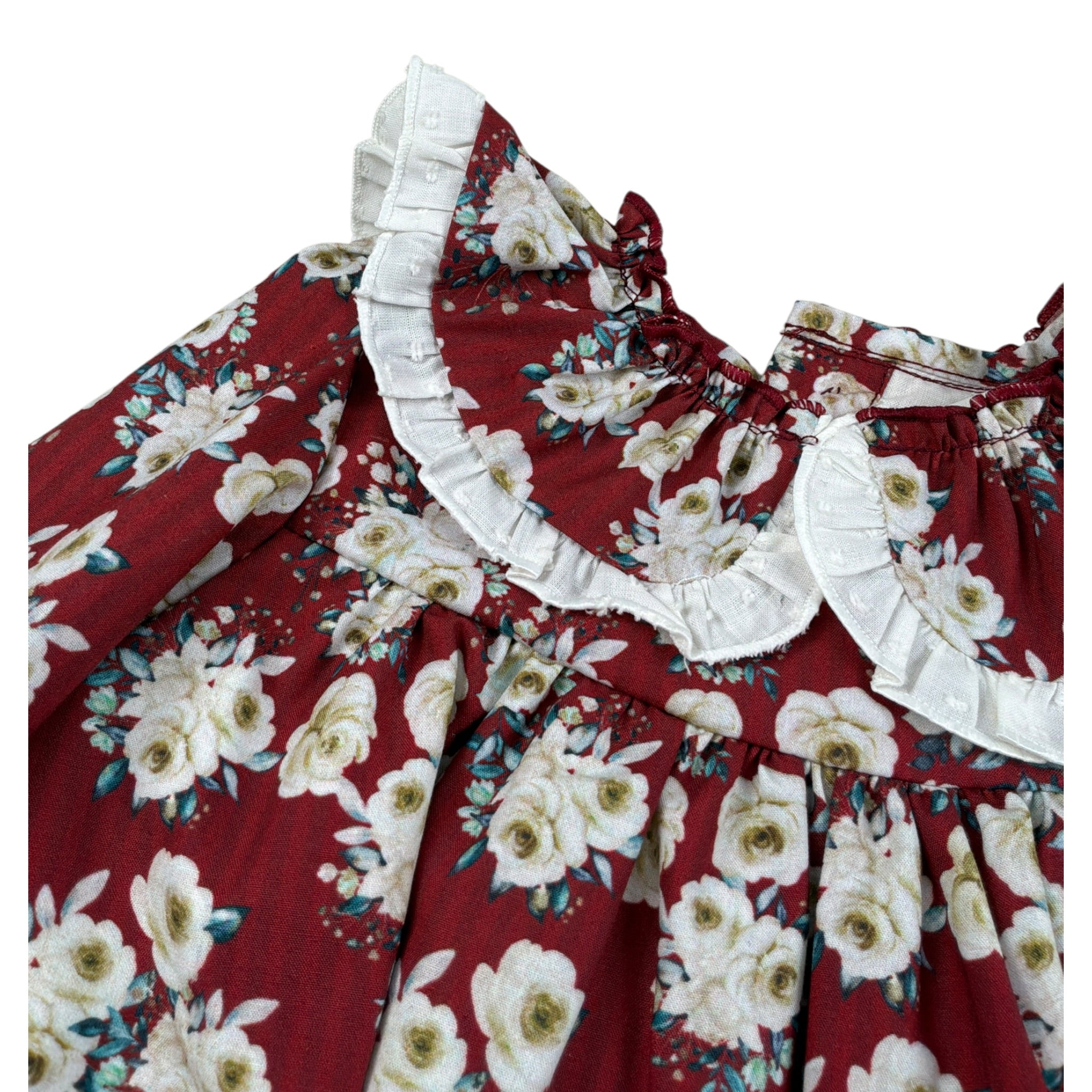 Babine' Completo 2 Pezzi Camicia-Culotte Bordeaux per Neonata 2612010 BORDEAUX BABINE' 