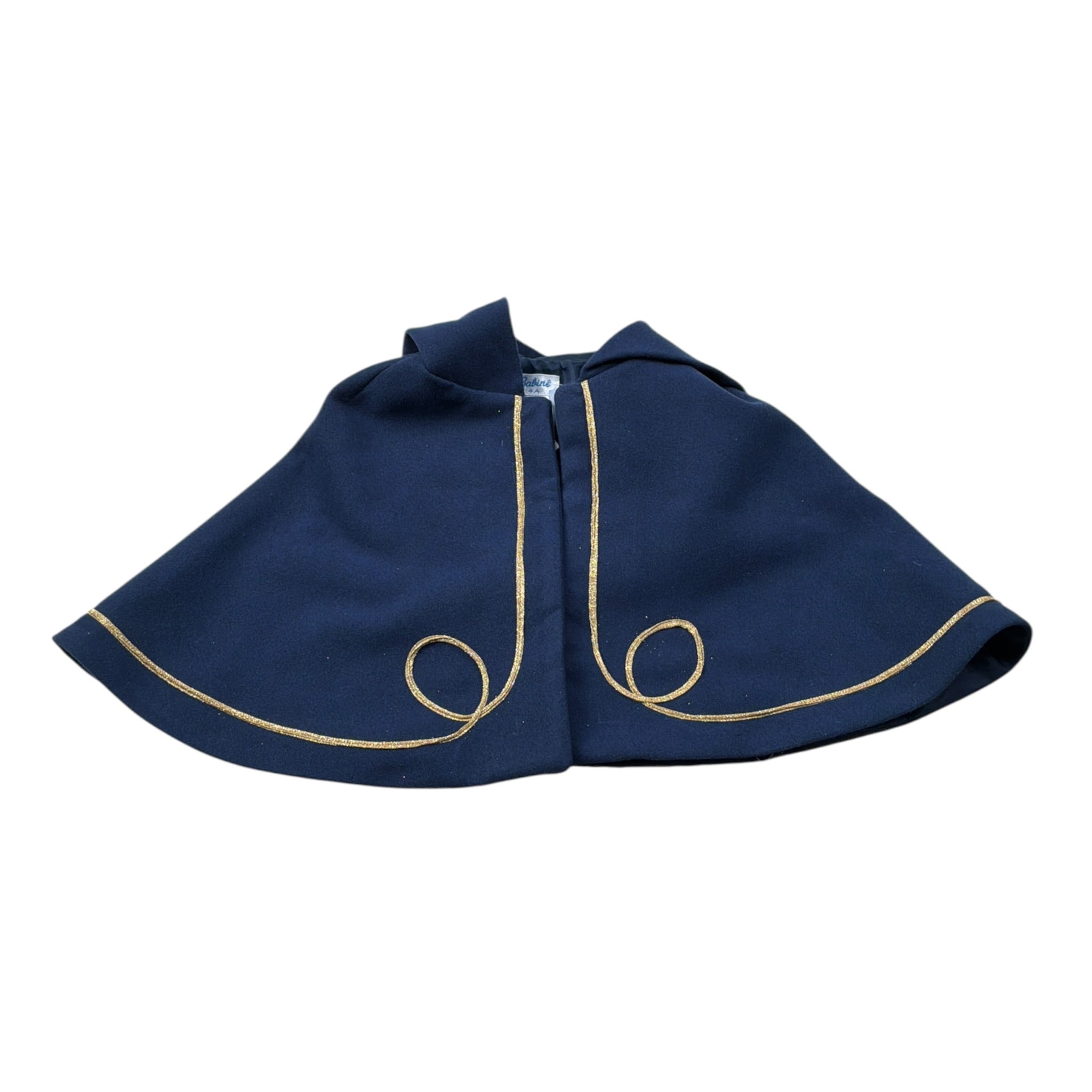 Babine' Mantella tinta unita con Cappuccio Blu per Bambina 2612715J BLU BABINE' 