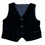 Baby A. Gilet tinta unita In Camoscio Blu per Neonato GLTB BLU BABY A. 