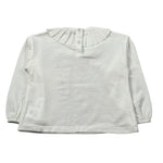 Baby Gi Shirt tinta unita con Colletto Bianco per Neonata UE1937N BIANCO BABY GI 