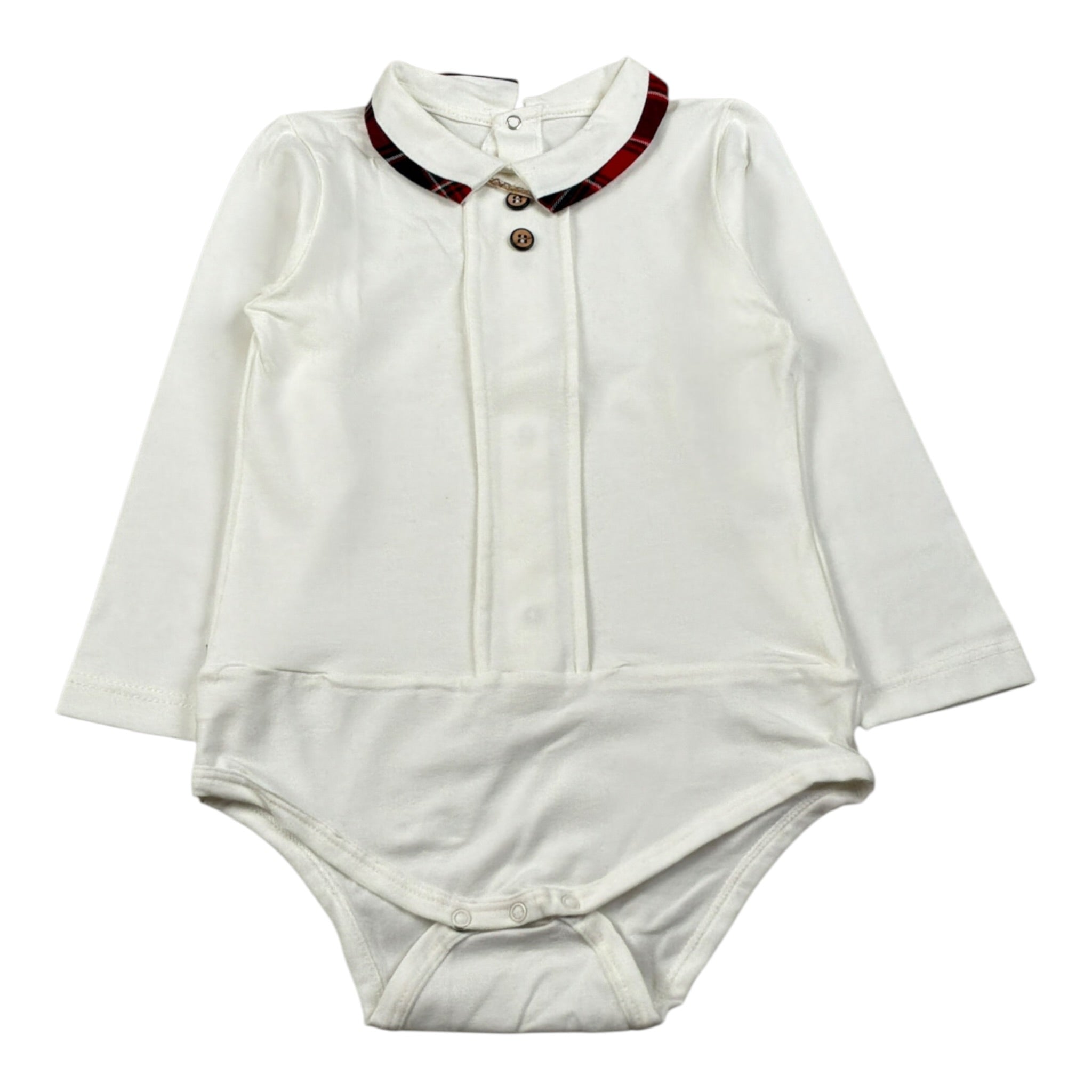 Baby Vip Body Manica Lunga Tinta Unta Panna per Bambino T411402J PANNA BABY VIP 