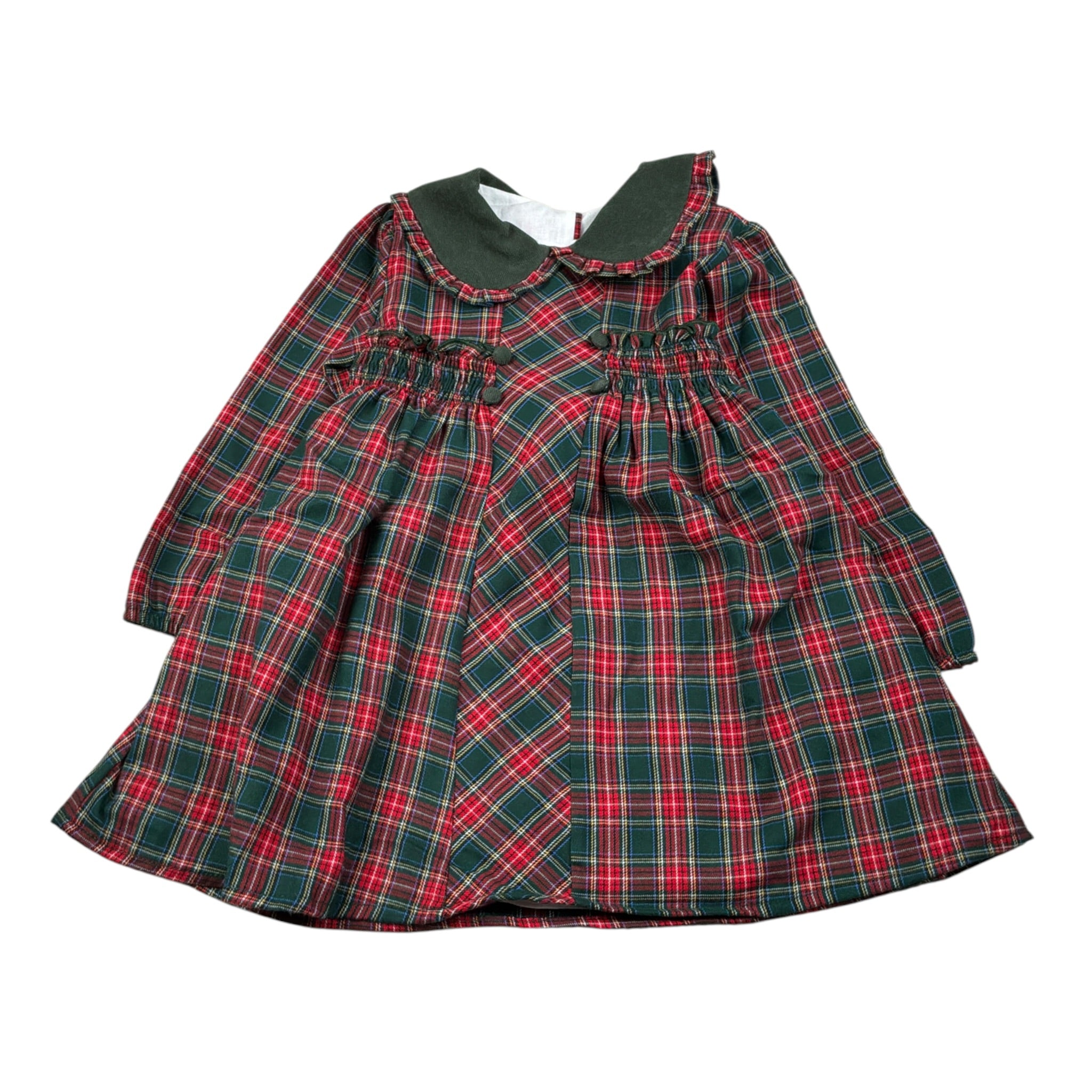 Baby Vip Abito Manica Lunga Stampa Fantasia Rosso/Verde per Neonata T414533 ROSSO/VERDE BABY VIP 