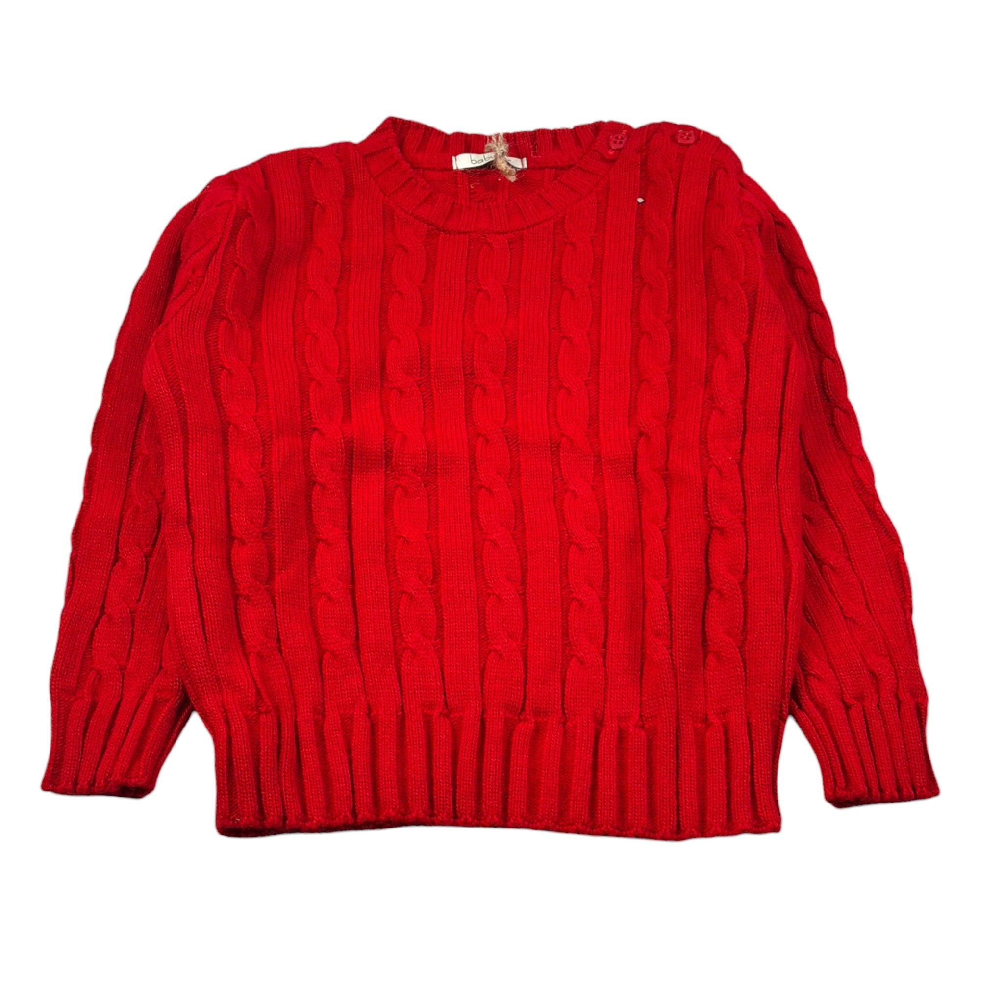 Baby Vip Maglia Girocollo tinta unita Rosso per Bambino T8405J ROSSO BABY VIP 