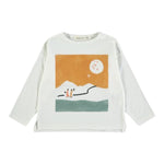 Babyclic Shirt Girocollo tinta unita con Stampa Bianco per Neonato L216310009N BIANCO BABYCLIC 