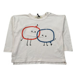 Babyclic Shirt Girocollo tinta unita con Stampa Panna per Neonato L216400007N PANNA BABYCLIC 
