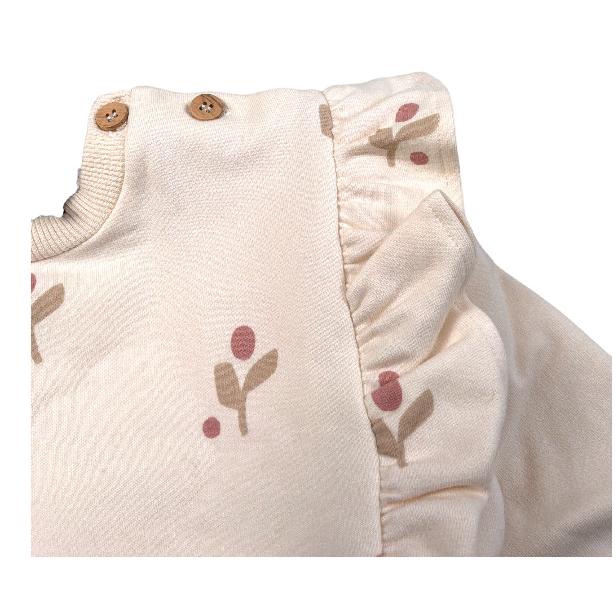 Babyclic Felpa Chiusa Girocollo tinta unita Crema per Neonata L276300306N CREMA BABYCLIC 