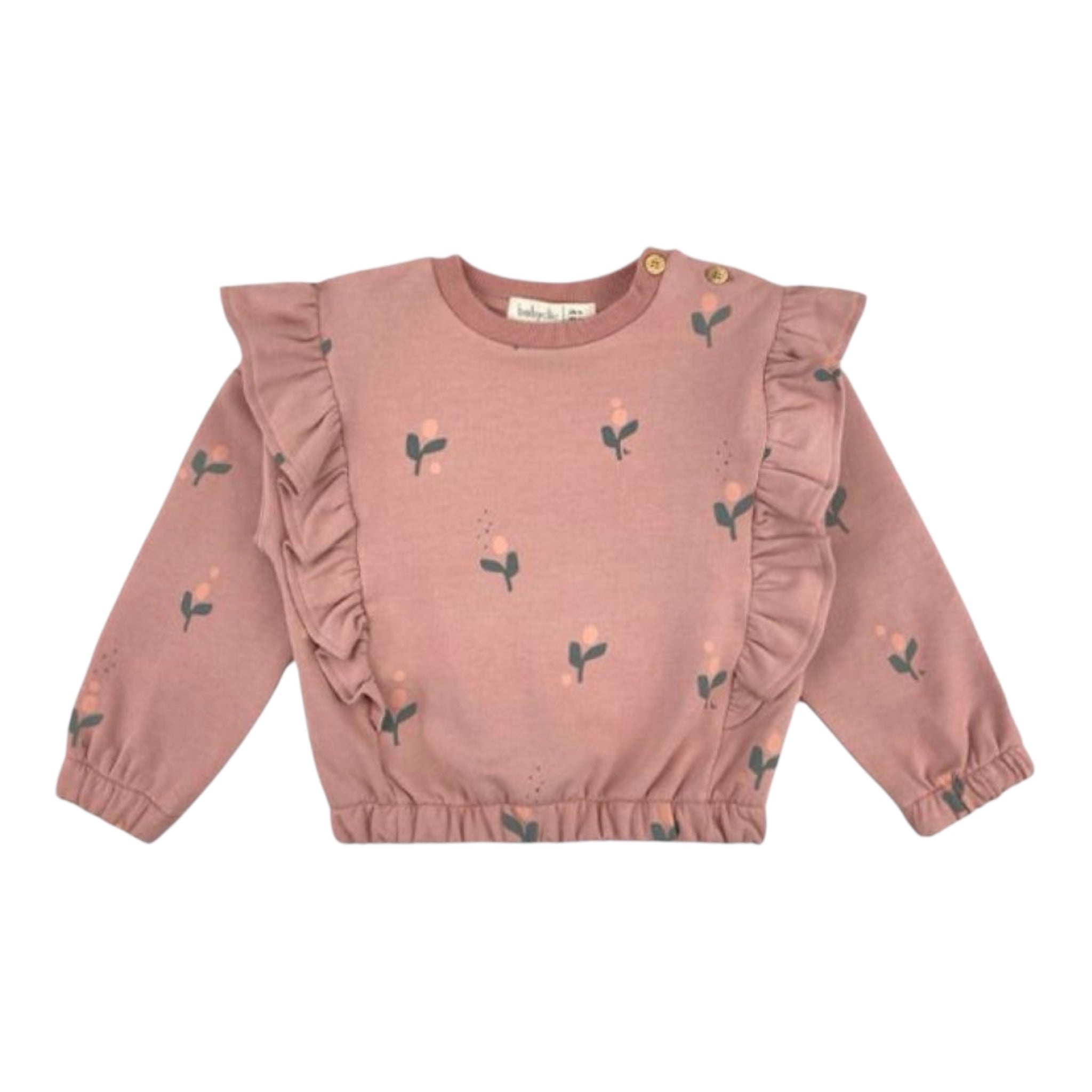 Babyclic Felpa Chiusa Girocollo tinta unita Rosa per Neonata L276303 ROSA BABYCLIC 