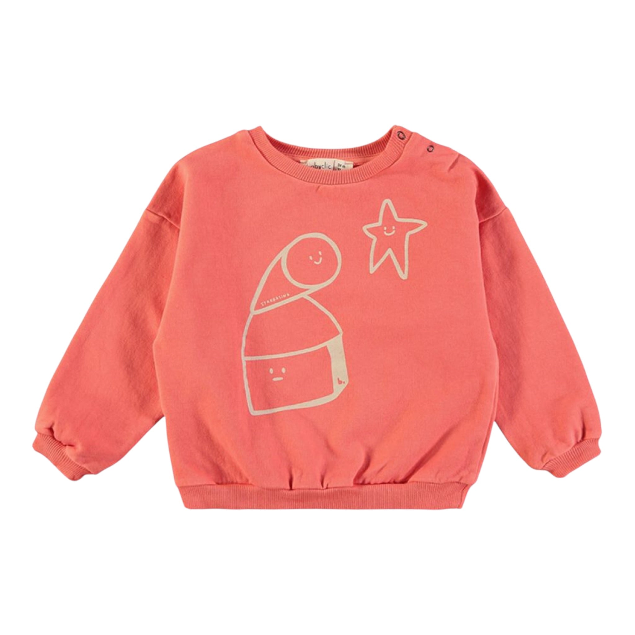Babyclic Felpa Chiusa Girocollo tinta unita Corallo per Bambino L2764213405J CORALLO BABYCLIC 