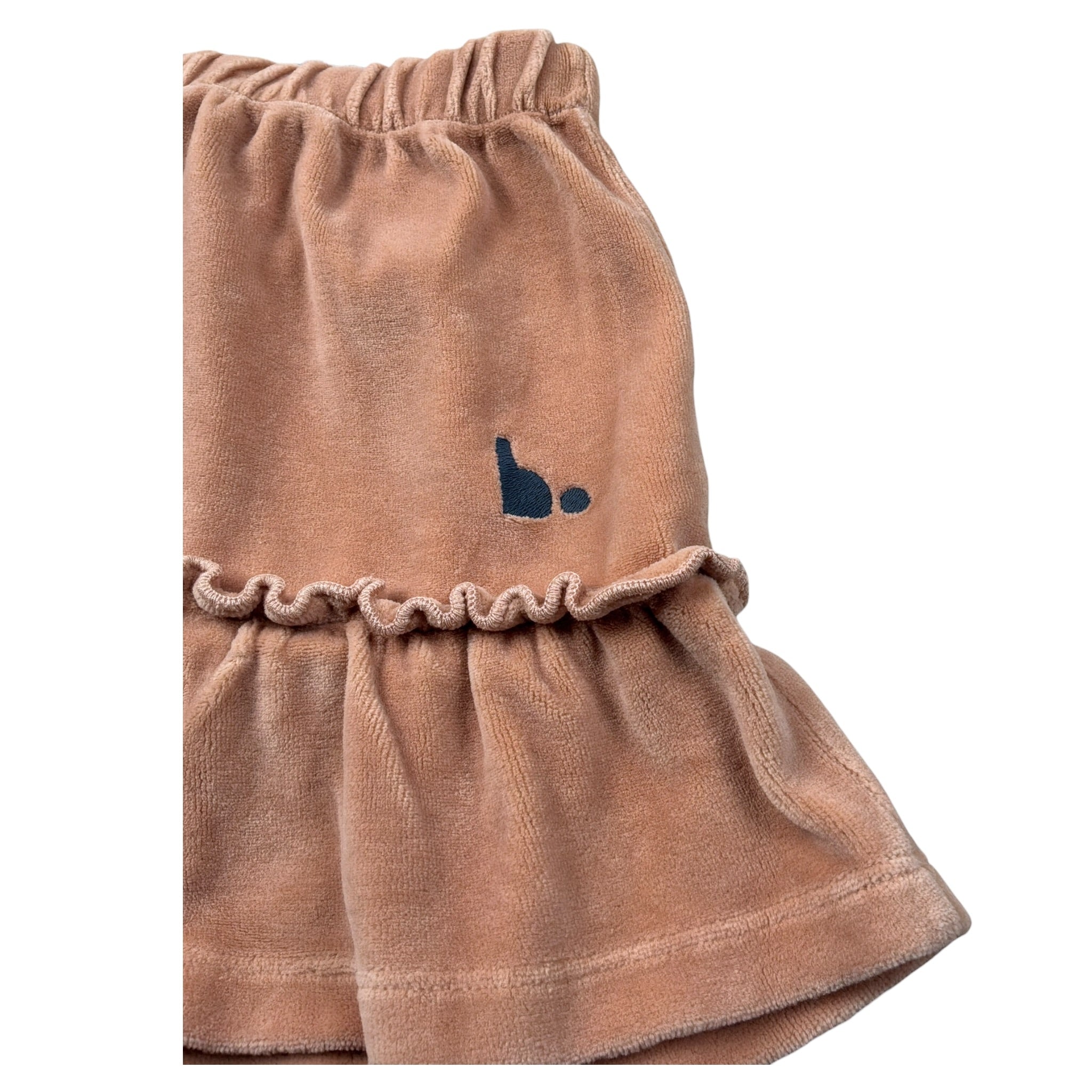 Babyclic Gonna tinta unita In Velluto Rosa per Bambina L333411107 ROSA BABYCLIC 