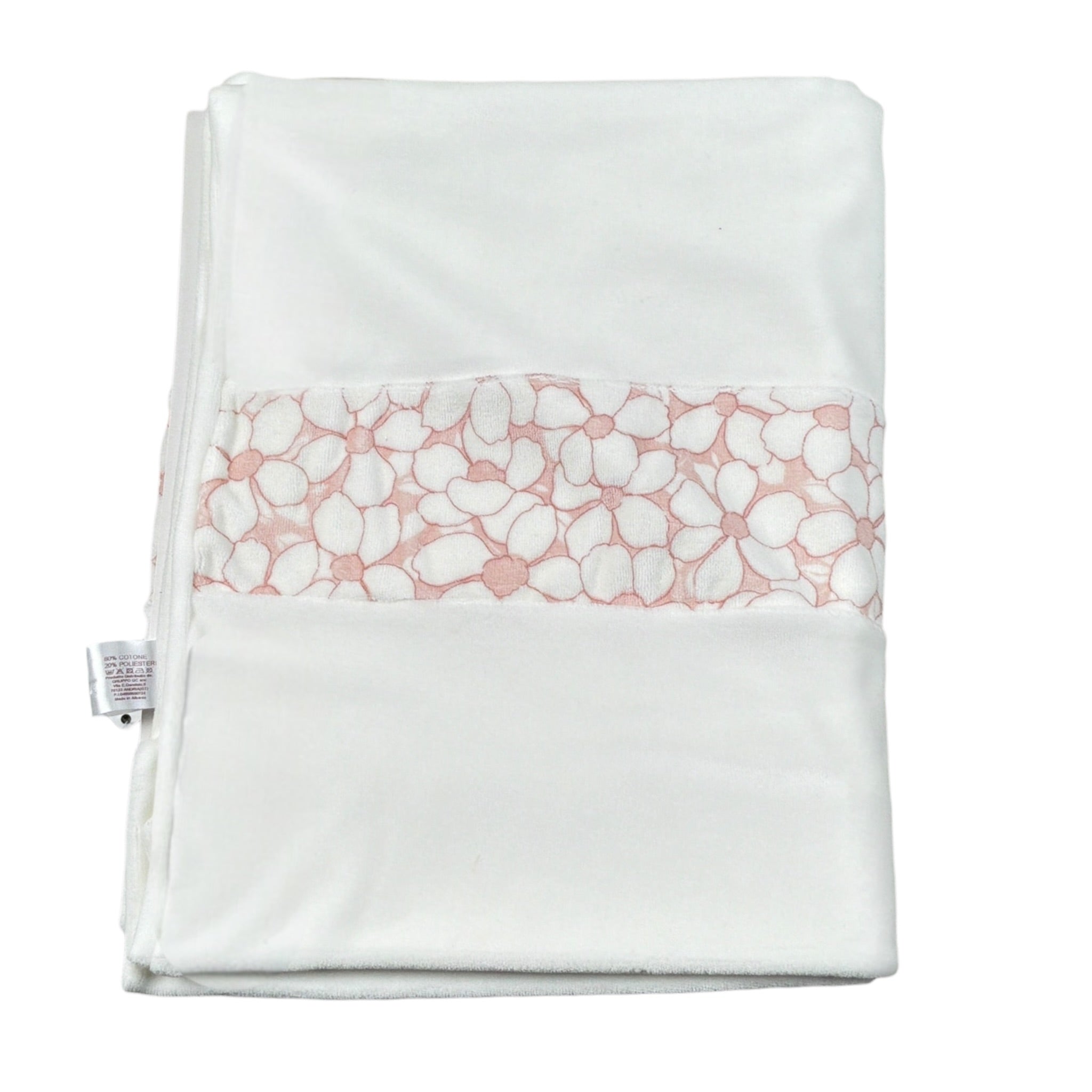 Babyvip Coperta tinta unita con Fantasia Bianco per Neonata 1882 BIANCO BABYVIP 