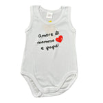 Babyvip Body tinta unita con Stampa Bianco per Neonata J1600 BIANCO BABYVIP 