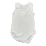 Babyvip Body tinta unita con Stampa Bianco per Neonata J1600 BIANCO BABYVIP 