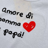 Babyvip Body tinta unita con Stampa Bianco per Neonata J1600 BIANCO BABYVIP 