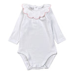 Babyvip Body tinta unita con Colletto Bianco per Neonata J1744 BIANCO BABYVIP 