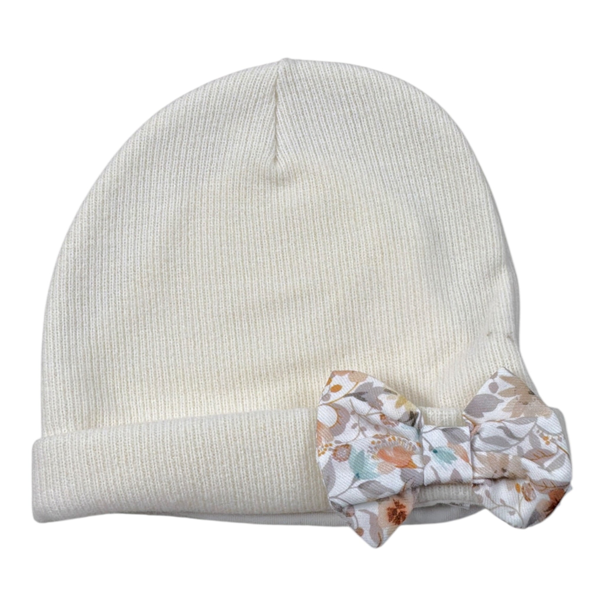 Babyvip Cappello tinta unita con Fiocco Panna per Neonata T1796 PANNA BABYVIP 