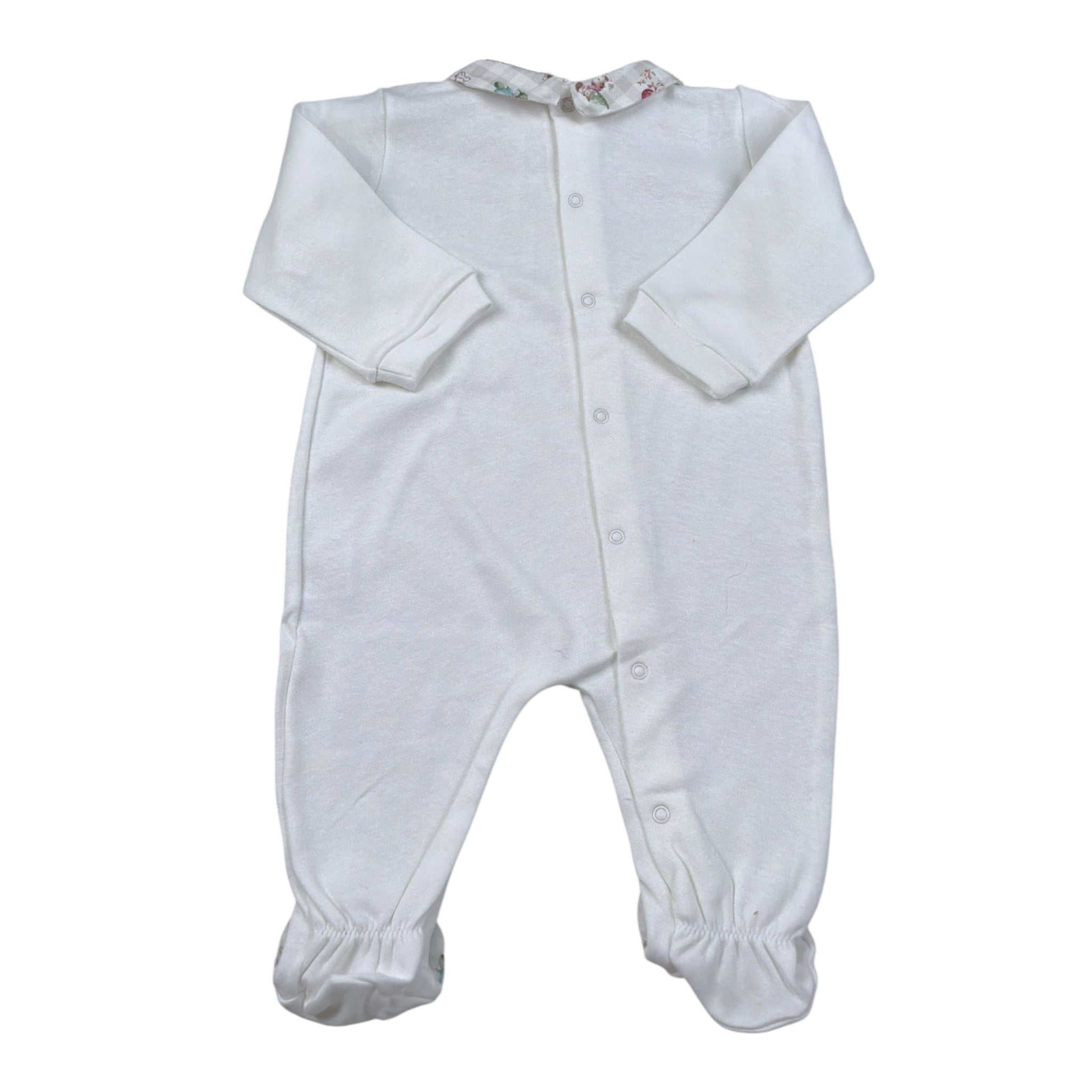Babyvip Tutina tinta unita con Colletto Bianco per Neonata T2875 BIANCO BABYVIP 
